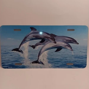Triple Dauphin License Plate For Vehicle / Wall NEW - Picture 1 of 2