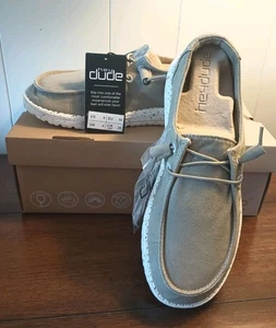 Neu Hey Dude Wendy Gr. 8 Etikett grau Look khaki Slipper Freizeit Halbschuhe bequem - Bild 1 von 5