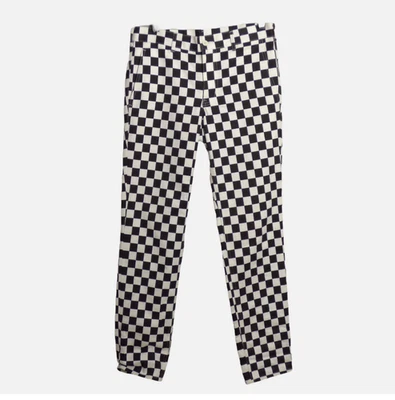 COMME DES GARCONS - Pantalones a cuadros de algodón 2018 nuevos con etiquetas, talla pequeña Foto 1 de 4