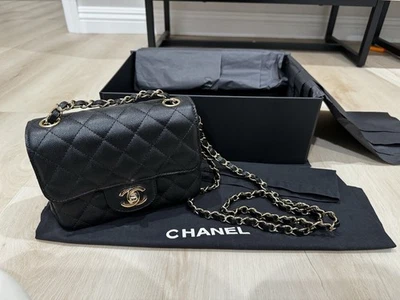 Chanel Black Caviar Square Mini - Image 1 of 4