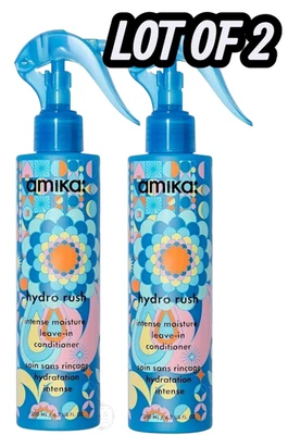 Spray acondicionador sin enjuague hidratación intensa Amika Hydro Rush 6,7 oz  Foto 1 de 2