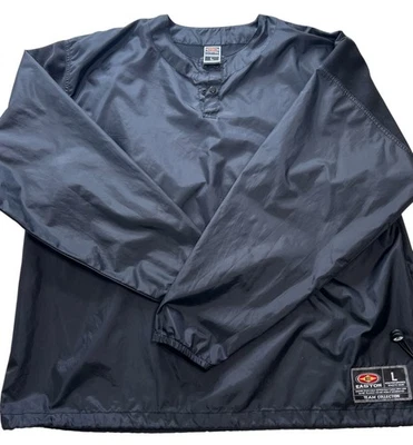 Rompevientos suéter negro Easton colección equipo de béisbol para hombre talla L excelente Foto 1 de 4