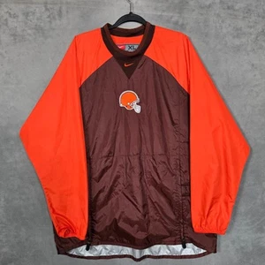Cleveland Browns Nike windbreaker jacket pullover Vintage 90s Mens XL - Picture 1 of 10