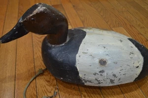Vintage Antique Wooden Canvasback Decoy 20's -30's - Picture 1 of 6
