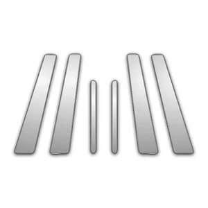 09-14 Chrome Pillar Trim to fit Hyundai Genesis 6pc - Picture 1 of 5