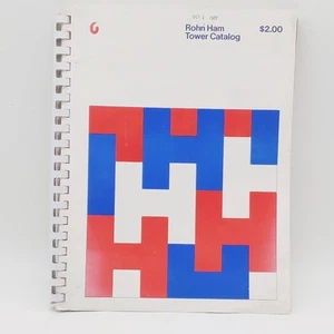 1977 Katalog wieży Rohn, bardzo czysty, numery części, dane kotwy itp. - Zdjęcie 1 z 14