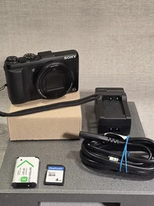 Sony DSC HX50 20.4MP 30x Zoom Kompakt-Digitalkamera - Schwarz - Bild 1 von 19