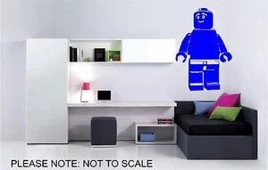 LEGO BRICK MAN - WANDKUNST AUFKLEBER - VINYL KUNST AUFKLEBER - Bild 1 von 2