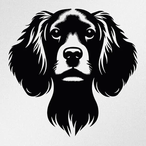 Cocker Spaniel Face, Dog Head Car Laptop Motorbike Vinyl Decal Sticker (ia) - Picture 1 of 9
