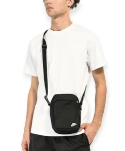 Nike Heritage Tote 2.0 Borsa da viaggio a tracolla Festival - Nero/Bianco Swoosh - Foto 1 di 6