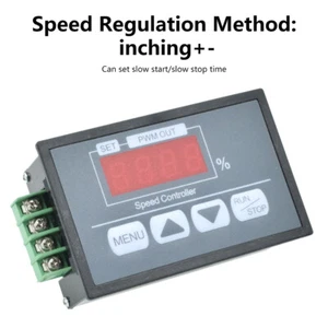 30A 6-60V PWM DC Motor Speed Controller Slow Start Slow Stop Digital Controller - Picture 1 of 9