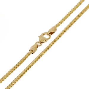 Italienische 14k Gelbgold Diamantschliff Franco Kette Halskette 1,6 mm 22" 7,8 Gramm - Bild 1 von 4