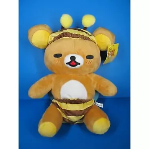 Rilakkuma trifft Honig - Honigbiene liegend Plüschtier Stofftier Bär SAN-X 16 Zoll - Bild 1 von 8