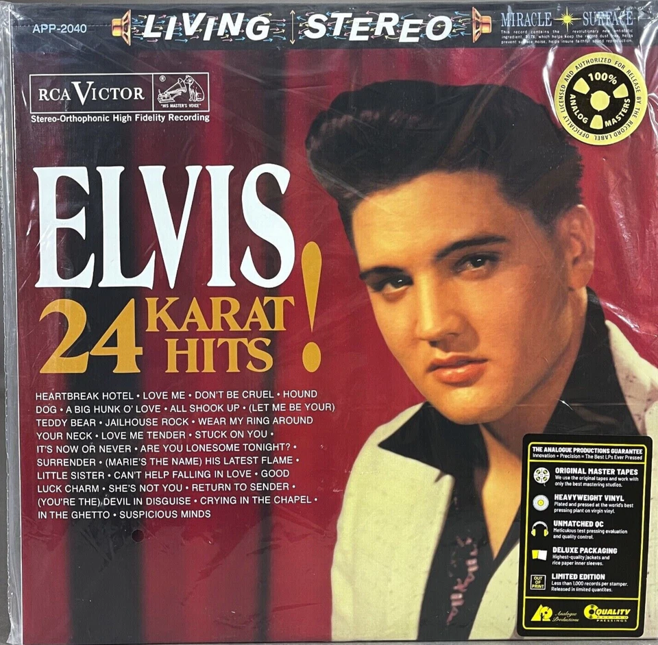 Elvis Presley 24 Karat Hits Vinyl 3 LP