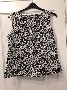 Cream And Black Top/Blouse - Size 18 - Picture 1 of 11