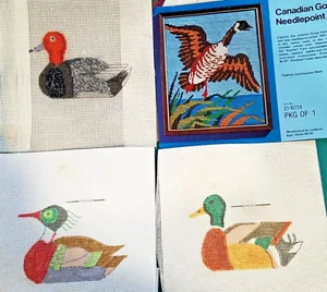 Lot 4 Entengans Nadelspitze Leinwand & Karte Krick Kit & Leewards - Bild 1 von 10