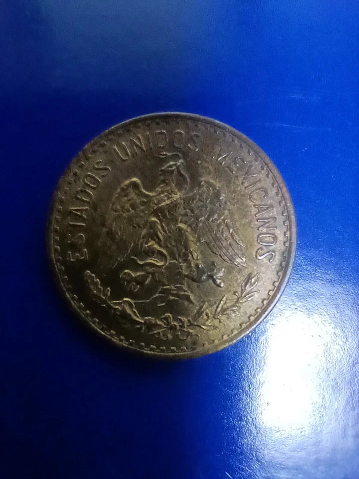 Mexico 2 Centavos 1941 Type 3 AU Bronze Coin  - Image 1 of 3