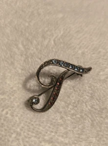 1928 Buchstabe "T" Initiale Brosche - Bild 1 von 3