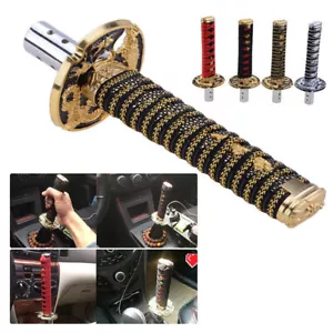 1* Gold Truck Katana Samurai Sword Gear Shift Knob Shifter Manual Universal 15cm - Picture 1 of 7