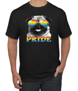 LGBTQ Mops Hundeliebhaber Männer LGBT Pride Grafik Tshirt - Bild 1 von 26