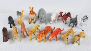 Wildlife African Arctic Asian North American ANIMAL Bear Tiger Mini Figure Lot - Picture 1 of 2
