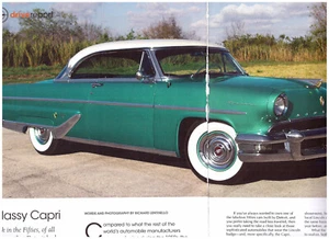 2 LOT 1955 Lincoln Capri Coupe & Convertible Coupe, Multi-Page USA Mag Articles - Picture 1 of 2