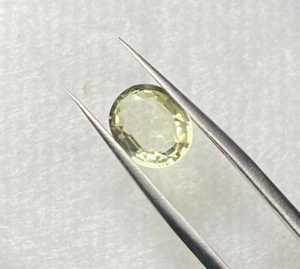 1,91 CTS RARO ORTOCLASA AMARILLO NATURAL FELDESPATO MADAGASCAR FUEGO COMPLETO Y LIMPIO - Imagen 1 de 3