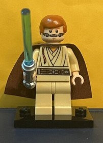 Obi-Wan Kenobi LEGO MiniFigure sw0409 [Star Wars Gungan Sub 9499]
