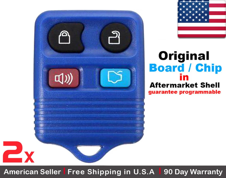 2x New OEM Keyless Entry Remote Control Key Fob For Ford Lincoln Mercury - Image 1 of 1