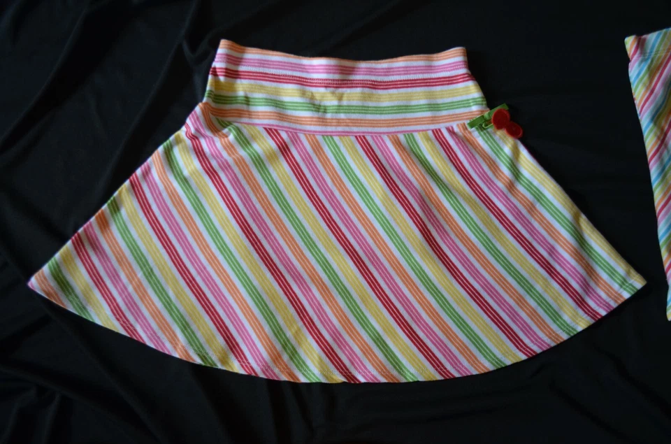 Gymboree CHERRY BABY Striped Knit Skirt Multi Color NWT 5 7 - Image 1 of 1