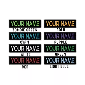 ETIQUETA DE NOMBRE PERSONALIZADA TAMAÑO 3x1 BORDADA "PLANCHA", ENVÍO RÁPIDO EE. UU. MÁS VENDIDA - Imagen 1 de 15