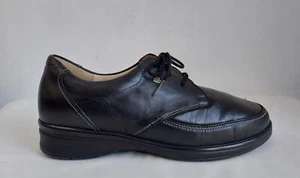 Finn Comfort Arnheim Made in German Black Leather Lace up Shoes Size UK 5-38/7US - Picture 1 of 14