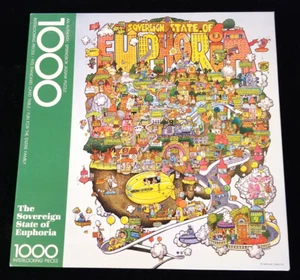 Vintage - "Lo Stato Sovrano di Euforia" - 1000 Pezzi - Puzzle - 24" x 30" - Foto 1 di 6