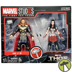 Marvel Studios The First Ten Years Thor The Dark World Thor and Sif Figures - Picture 1 of 10