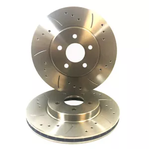 Golf Mk2 19E GTi 1.8 86-7/92 Drilled And Grooved Rear Brake Discs Only - Picture 1 of 1