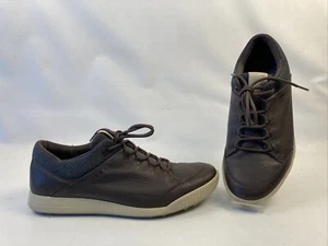 Ecco Biom Hybrid 3 Men’s Golf Shoes Size 8-8.5 Brown Gortex Sneakers Leather EUC - Picture 1 of 13