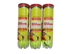 12 Wilson Championship Extra Duty Tennis Balls (3 cans of 4 balls) - Picture 1 of 1