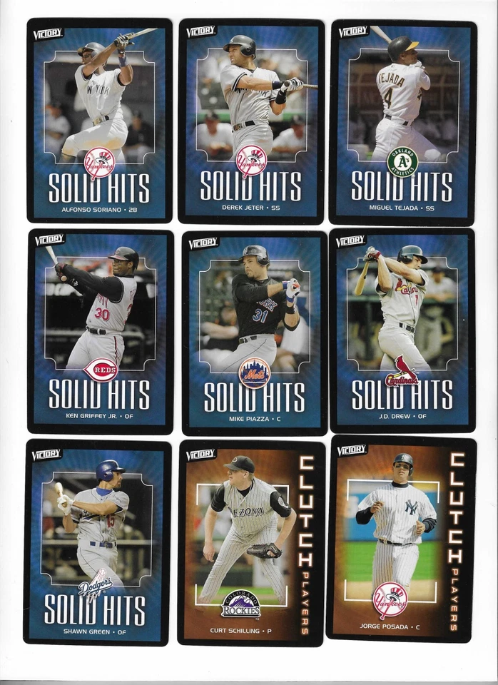 2003 Victory SHORT PRINTS U-Pick Jeter Griffey Piazza Posada Rolen Helton Bonds - Image 1 of 1