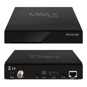 Amiko MIRA X His-2000 Hybrid Satellite Receiver MYTV Multi Stream Tuner Linux - Picture 1 of 11