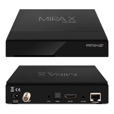 Amiko MIRA X His-2000 Hybrid Satellite Receiver MYTV Multi Stream Tuner Linux - Image 1 of 4