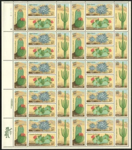 US #1942-1945 1942-5 1945a 20¢ Desert Plants Sheet of 40 F-VF NH MNH - Picture 1 of 1