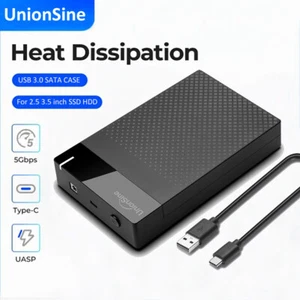 USB3.0 Externe Festplattengehäuse für 2.5" 3.5" Bis zu 6/18TB SATA SSD HDD,UASP - Bild 1 von 17