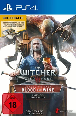 The Witcher 3 Wild Hunt: Blood and Wine Expansion (PlayStation 4, PS4, 2016) NEU - Bild 1 von 3