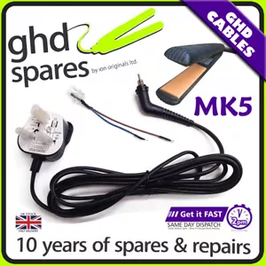 BEST BUY Cable for GHD Hair Straightener 5.0 V 4.2b IV x 10 50 100 ionco® - Picture 1 of 11