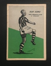 West Brom Player Trade Card by Master Vending Co. 1958. Cardmaster Football Tip