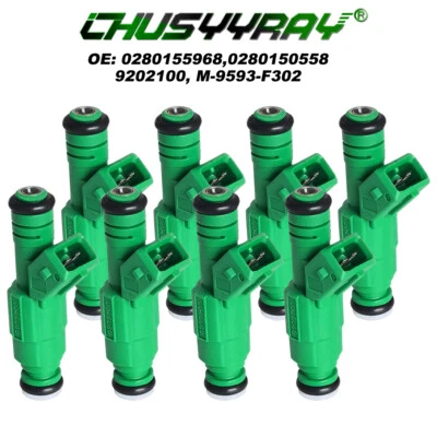 8pcs Fuel Injectors 0280155968 42lb 440cc For 2006-2007 BMW 750i, Li - Изображение 1 из 4