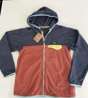 Patagonia $75 Kids' Micro Snap Fleece Jacket New XL(14) Burl Red - Image 1 of 4
