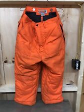 Winchester Snow Pants Men's L Blaze Orange Hunting Snowpants Used Reinforce Knee