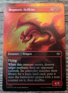 MTG - Magmatic Hellkite - Collector - Borderless, FOIL, TDM - RARE 0380 MINT - Bild 1 von 2
