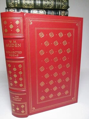 W.H AUDEN Collected Poems Franklin Library 1976 Book Leather Fine Binding 1st Ed - Image 1 of 4